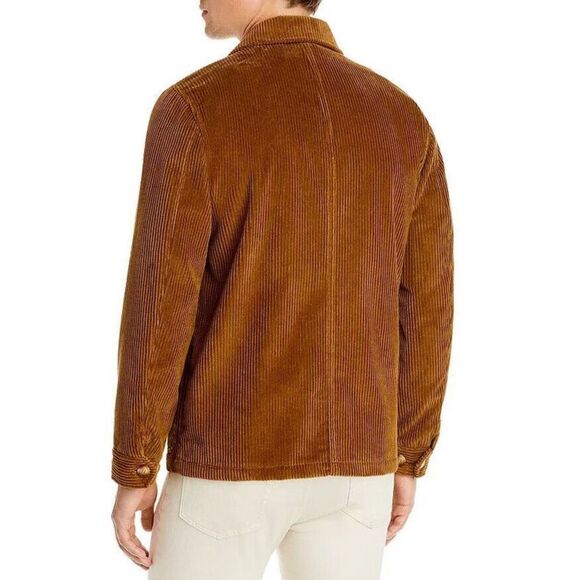 The Men's Store Bloomingdale's T2203 Sz XL Light Brown Corduroy Chore Jacket$328 - Picture 2 of 9